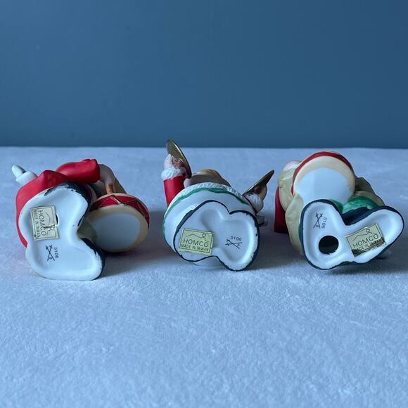 3 Vintage HOMCO 5564 Christmas Figurines Drummer Boy Cymbal Girl - Picture 7 of 8